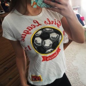 ⚽️ soccer t shirt top football white yellow red